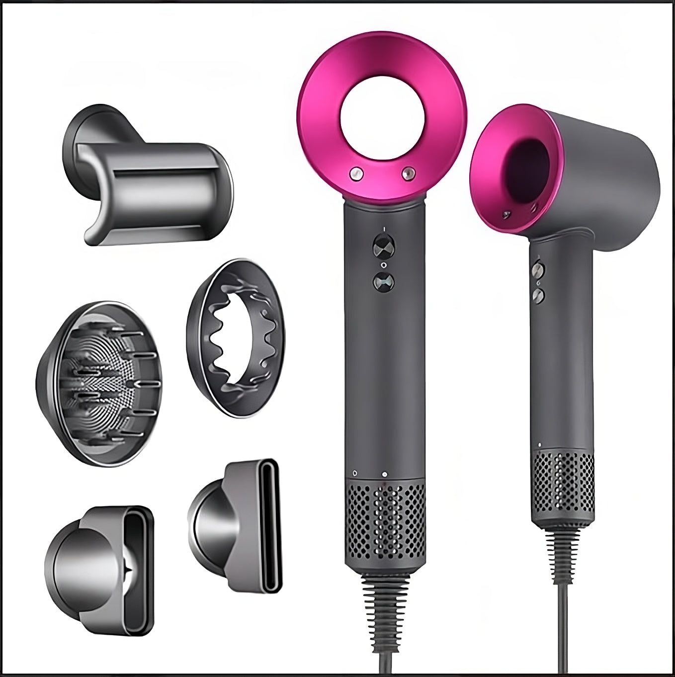 [OFERTA ÚLTIMAS UNIDADES] SECADOR IÓNICO TIPO DYSON +5 CABEZALES DE REGALO - BlowGlide™