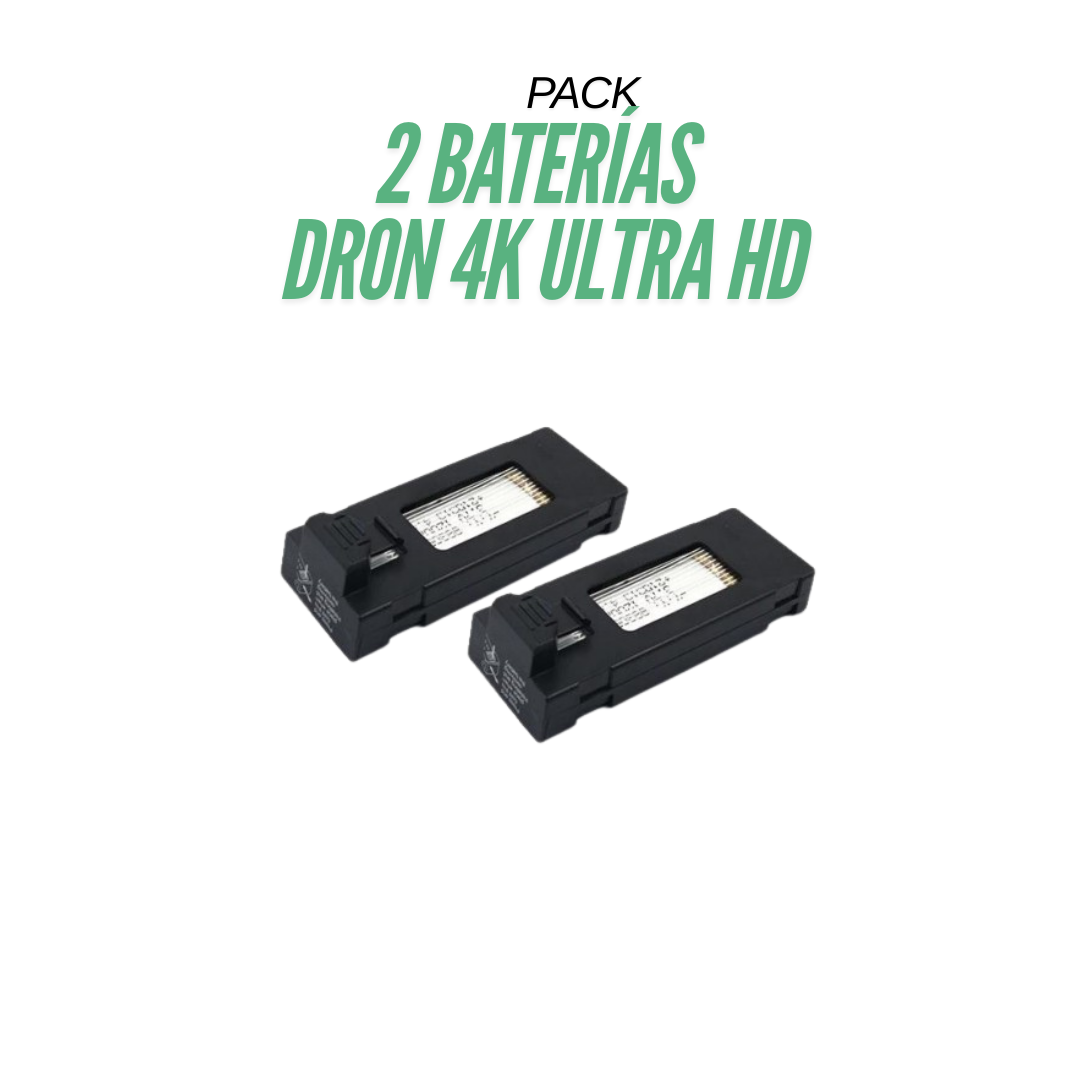 PACK 2 BATERÍAS DRON 4K UHD